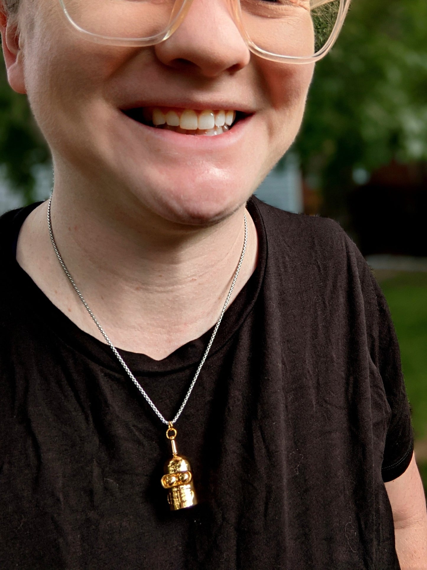 bender futurama pendant necklace