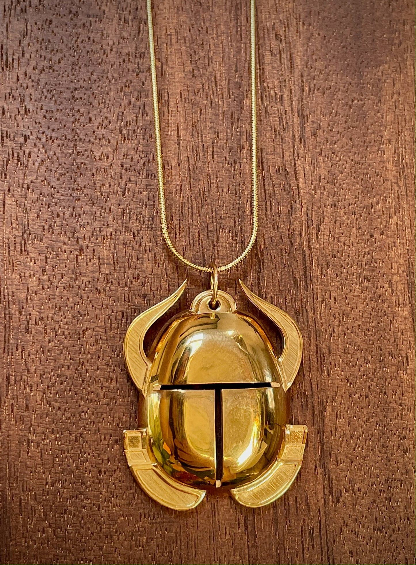 scarab occult magic egyptian necklace pendant